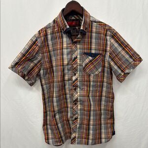 Vincent d’ Amérique Men's Multicolor Plaid Shirt Sz M